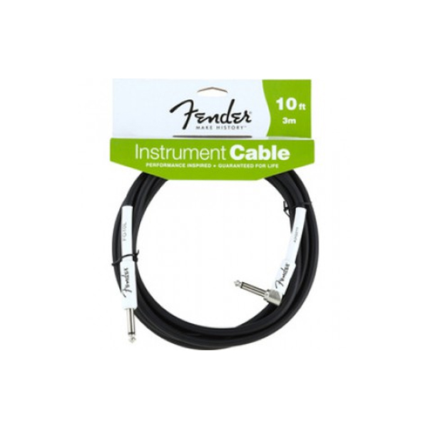 Гитарный кабель FENDER 10 ANGLE INSTRUMENT CABLE BLACK