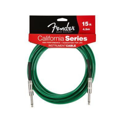 Гитарный кабель FENDER 15 CALIFORNIA INSTRUMENT CABLE SURF GREEN