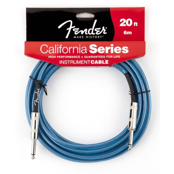 Гитарный кабель FENDER 20 CALIFORNIA INSTRUMENT CABLE LAKE PLACID BLUE