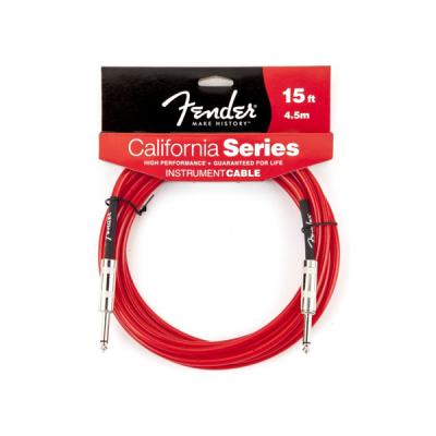 Гитарный кабель FENDER 15 CALIFORNIA INSTRUMENT CABLE CANDY APPLE