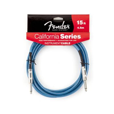 Гитарный кабель FENDER 15 CALIFORNIA INSTRUMENT CABLE LAKE PLACID BLUE