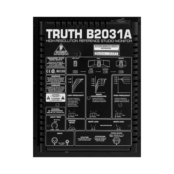 Студийные мониторы BEHRINGER TRUTH B2031A(пара)