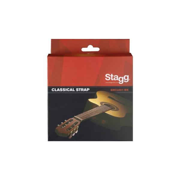 Ремень гитарный для укулеле или классики STAGG SNCL001-BK