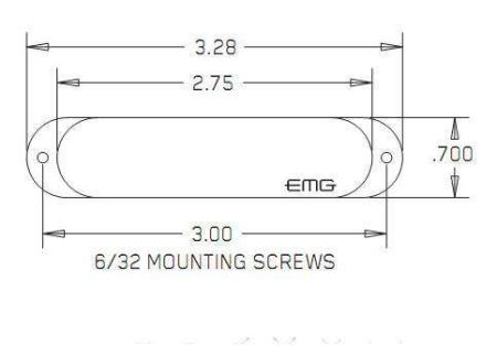 Комплект звукоснимателей EMG S SET BK