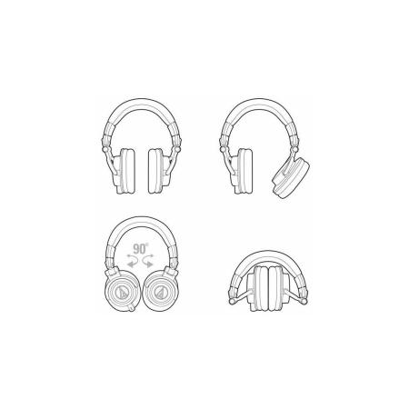 Наушники AUDIO-TECHNICA ATH-M50X WH