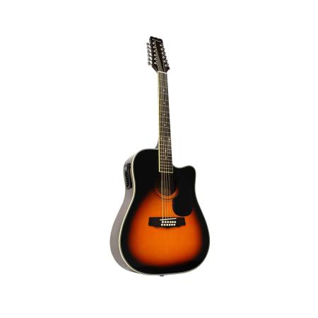 12-ти струнная электроакустическая гитара MARTINEZ FAW-802-12CEQ TRS