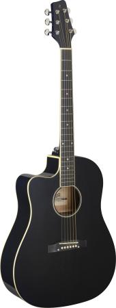 Электроакустическая гитара STAGG SA35 DSCE-BK LH